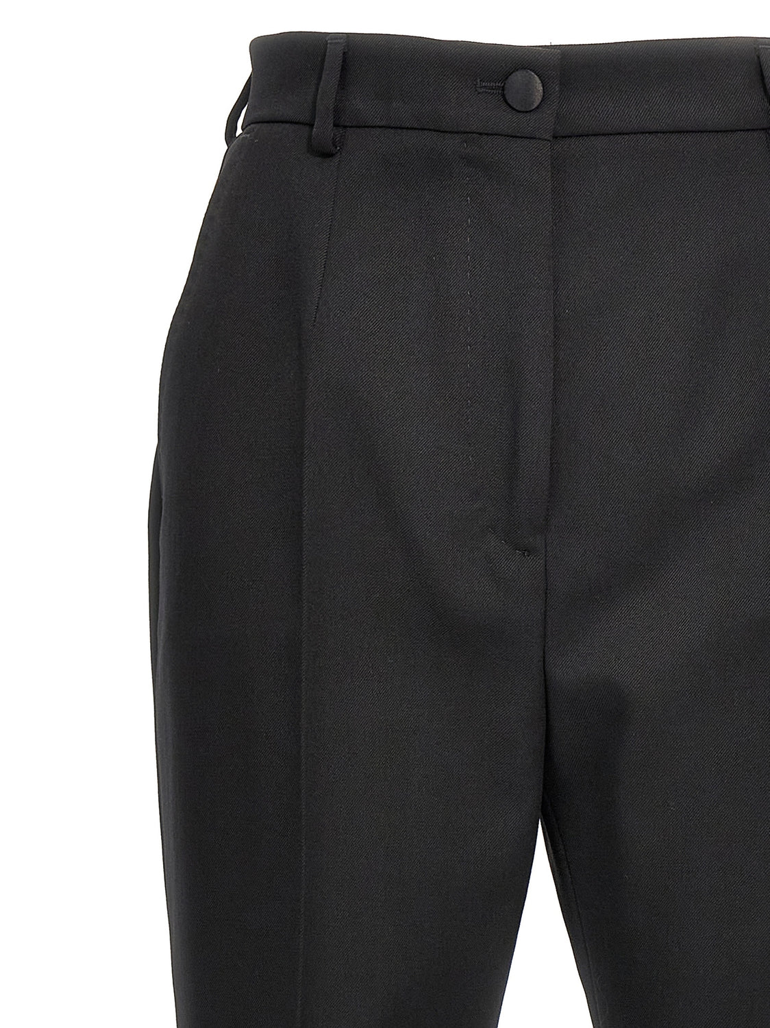 Black Virgin Wool Dress Pants