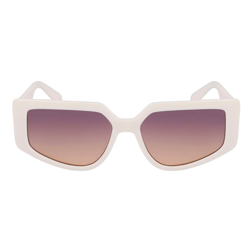 White Injected Sunglasses