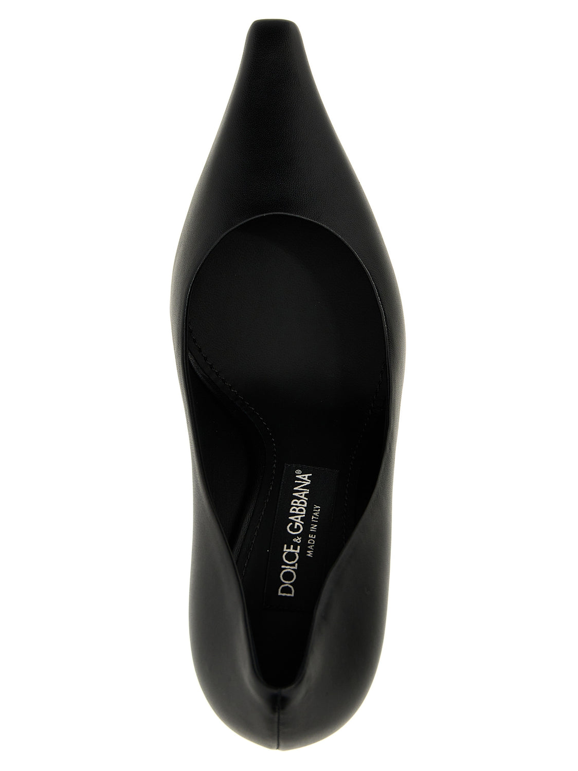 Black Lamb Leather High Heel Pumps