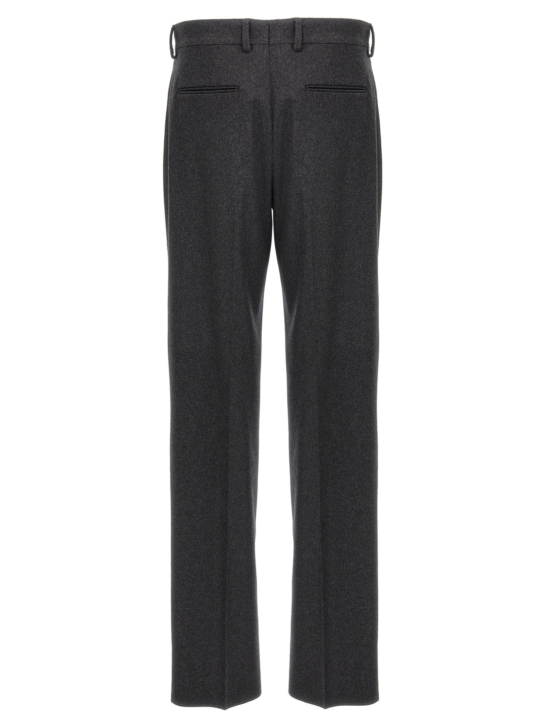 Gray Cashmere Casual Pants