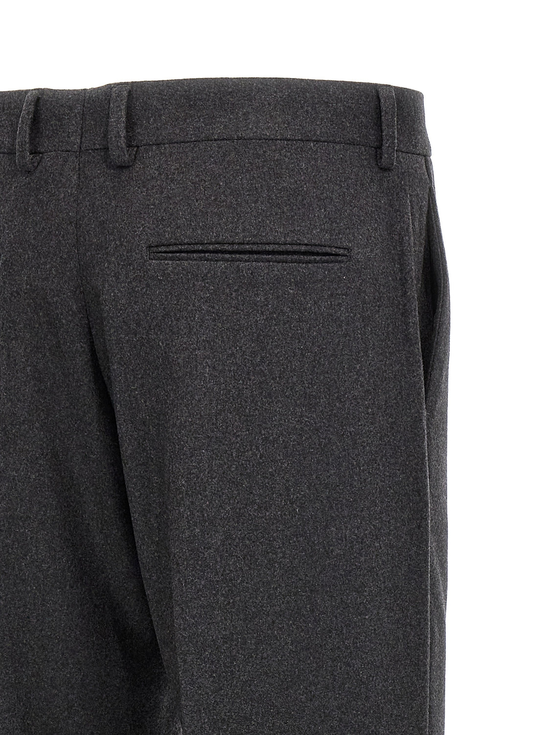 Gray Cashmere Casual Pants
