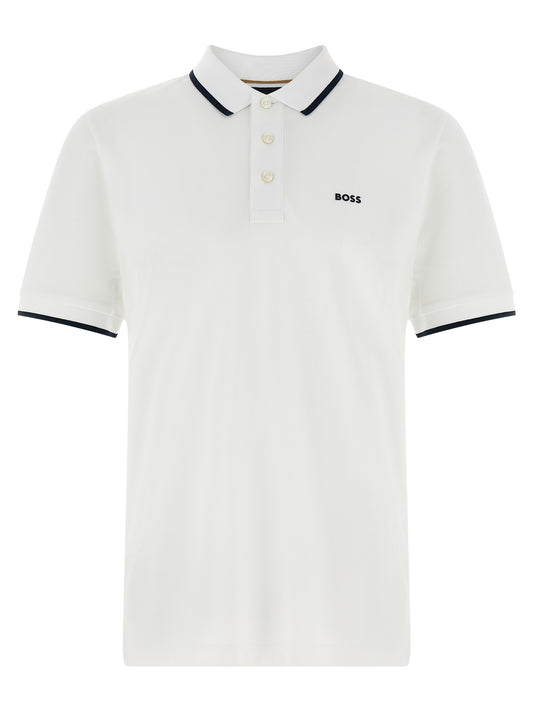 White Cotton Polo Shirt
