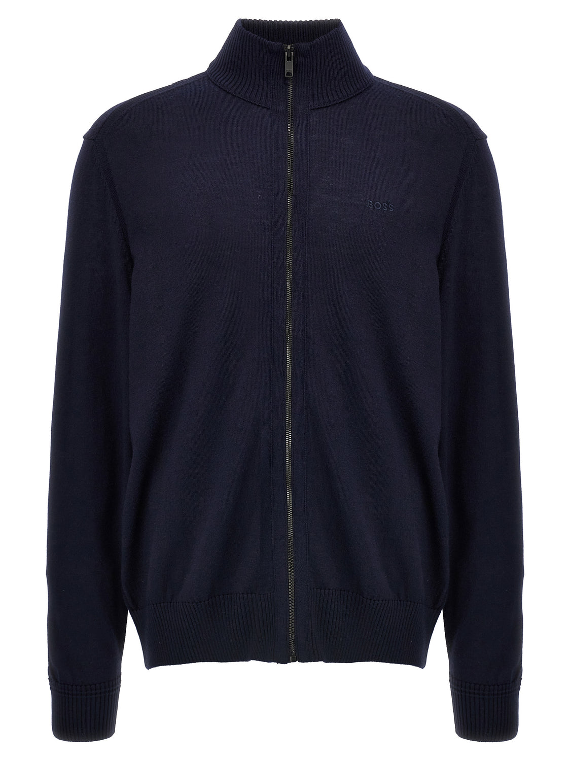 Blue Wool Cardigan