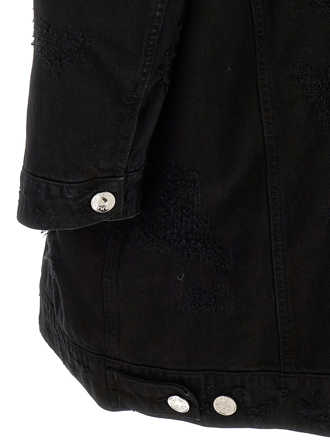 Black Cotton Denim Jacket