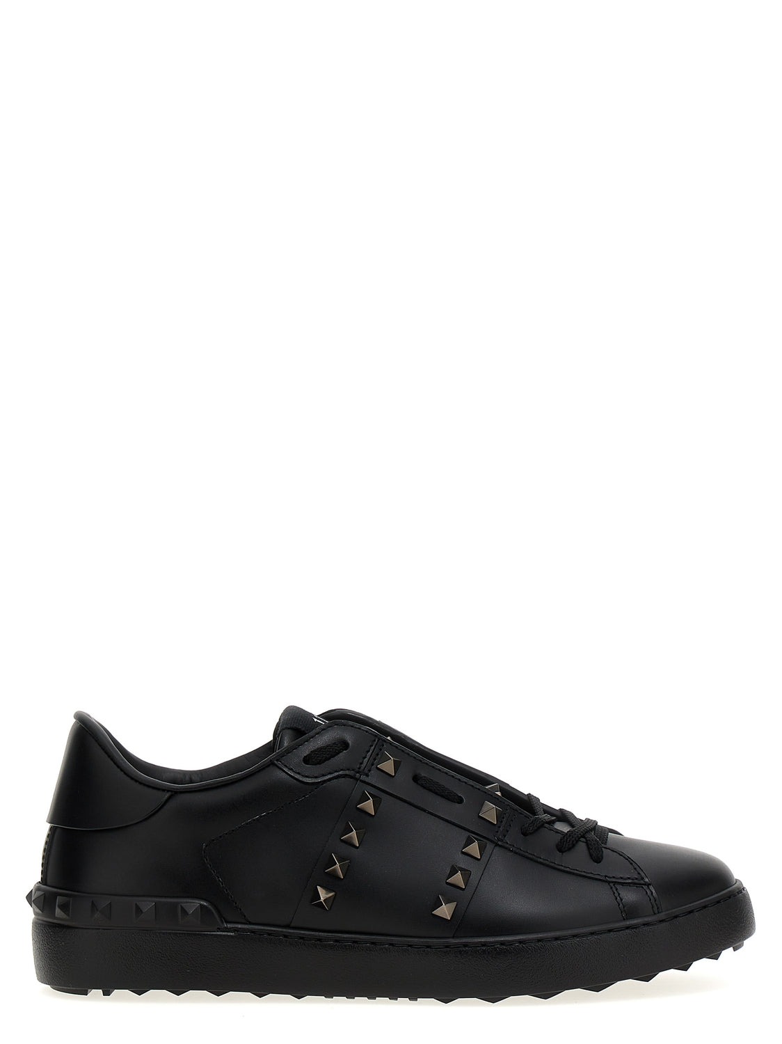 Black Calfskin Low Top Sneakers
