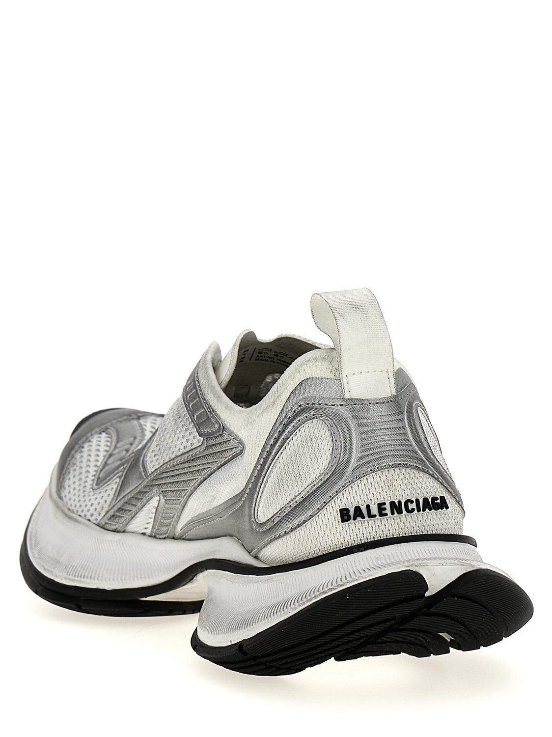 Gray Polyester Athletic Sneakers