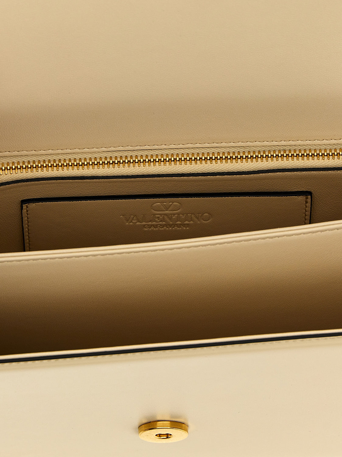 White Calfskin Shoulder Bag