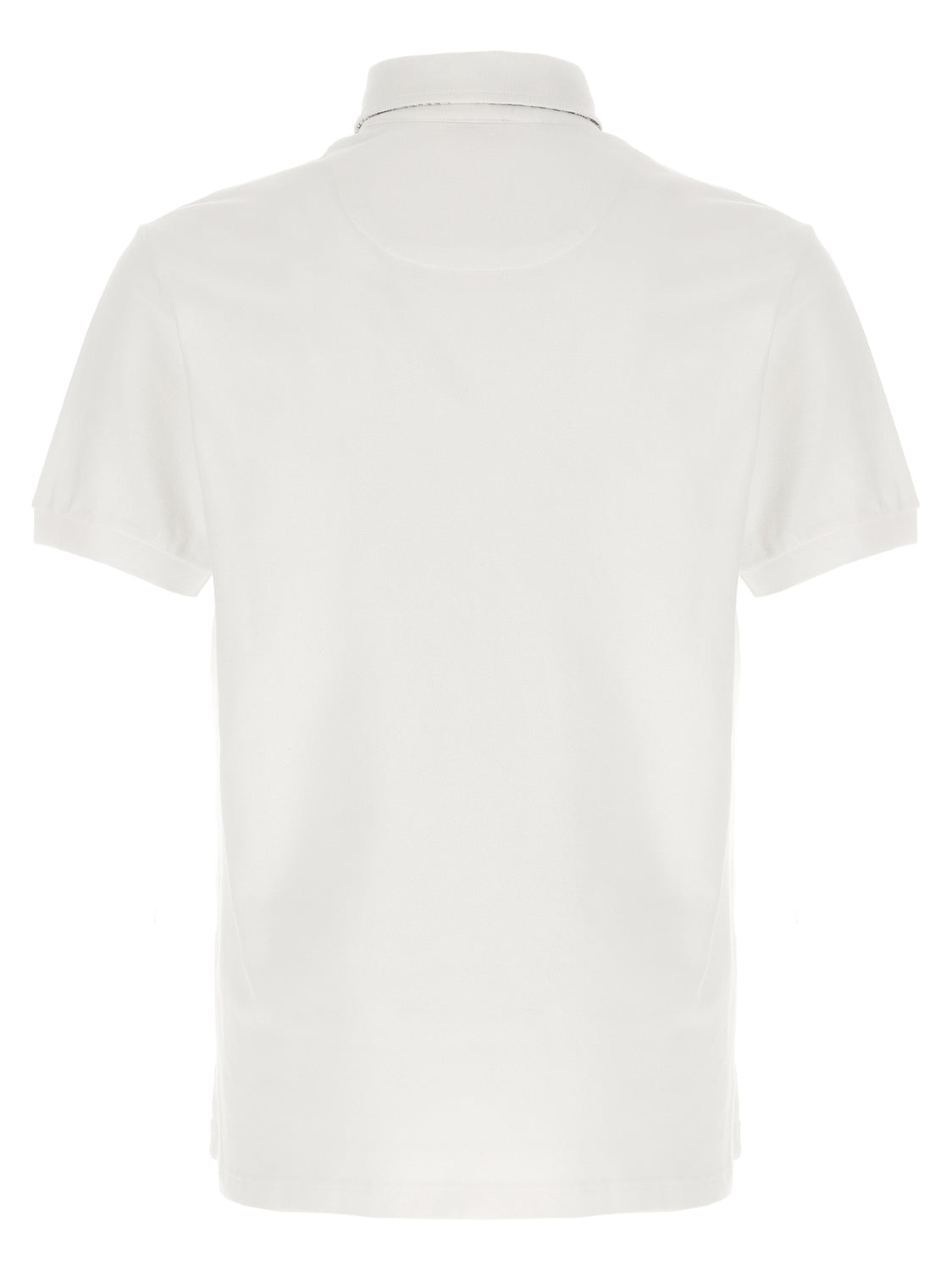 White Cotton Polo Shirt
