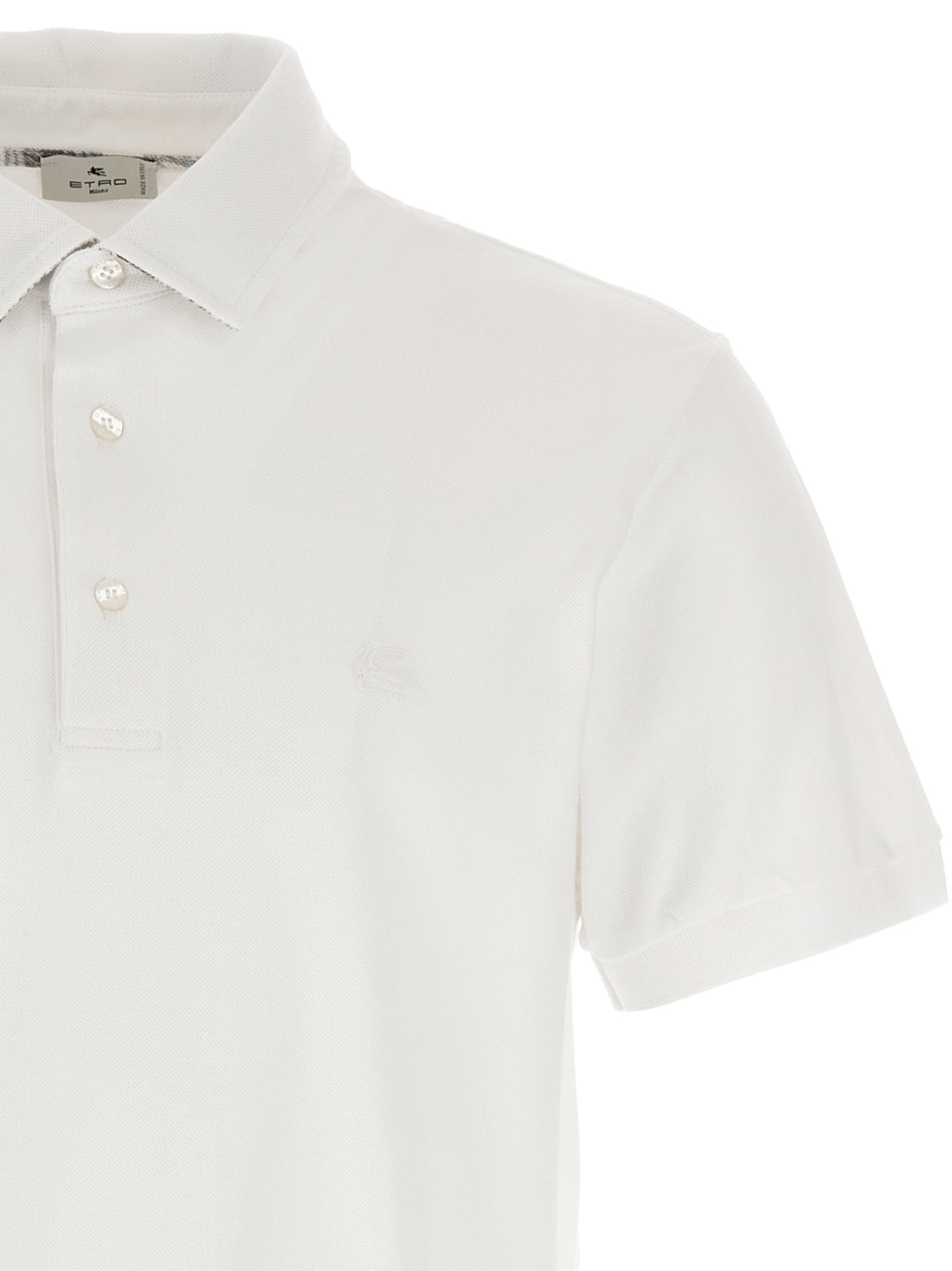 White Cotton Polo Shirt