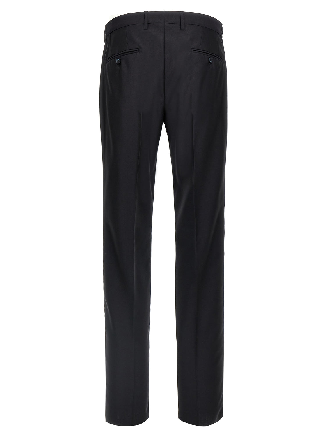 Blue Virgin Wool Two-Piece Suit