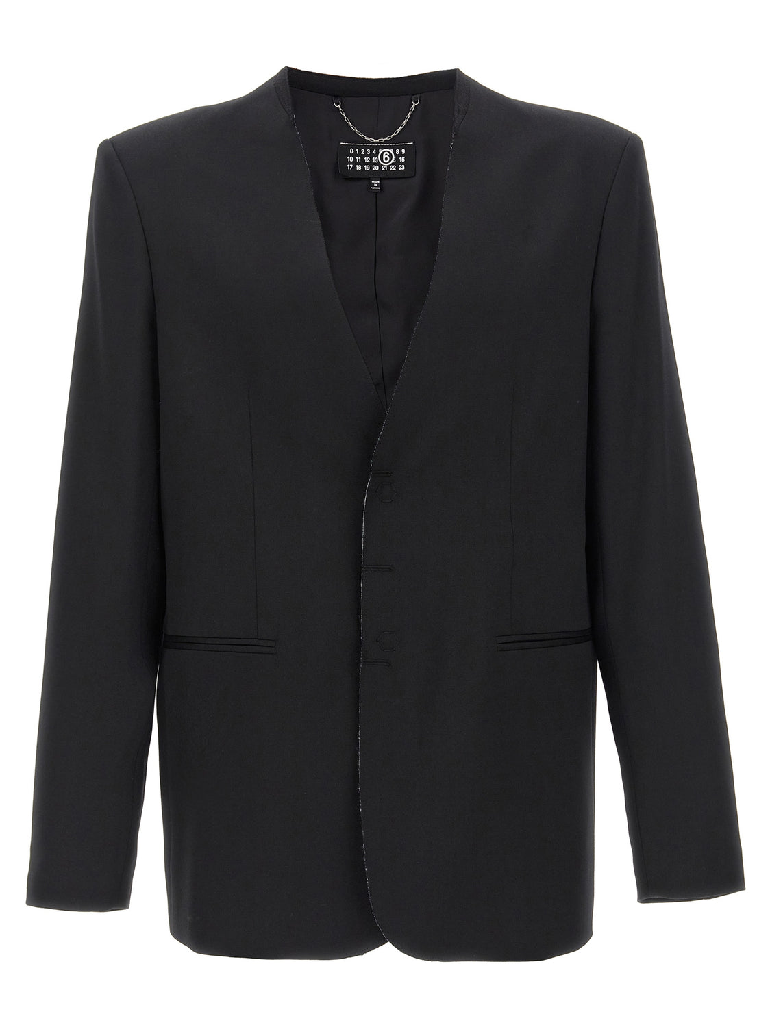 Black Polyester Blazer