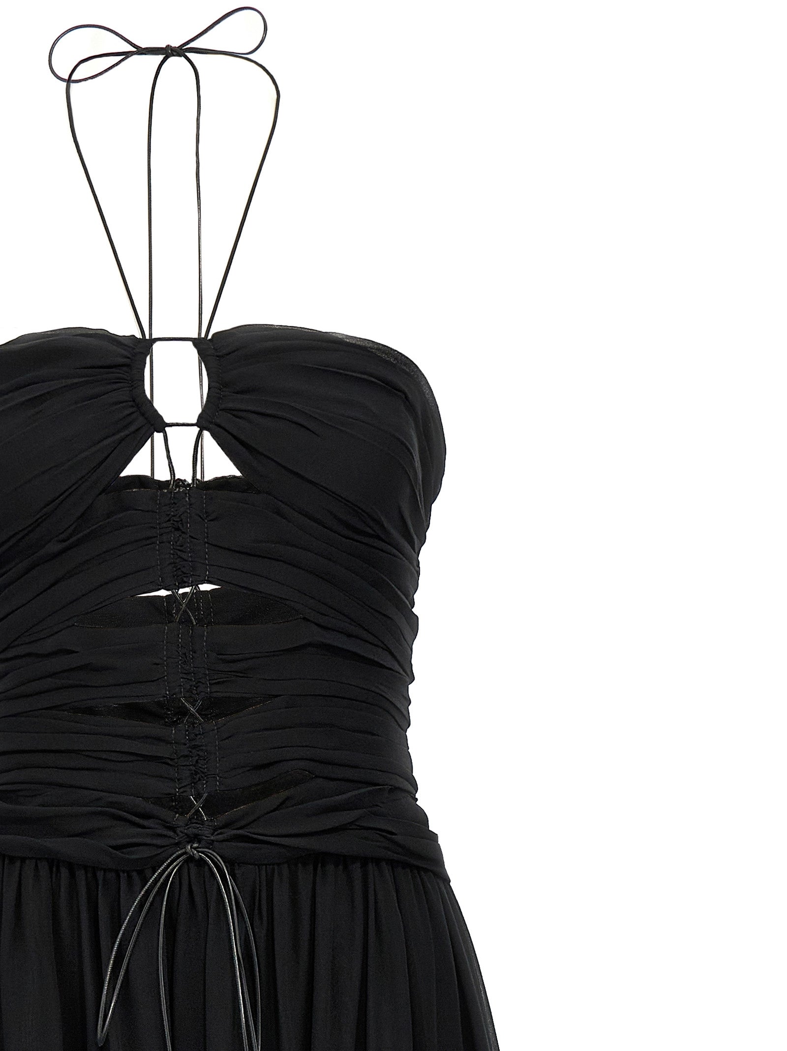 Black Silk Long Dress