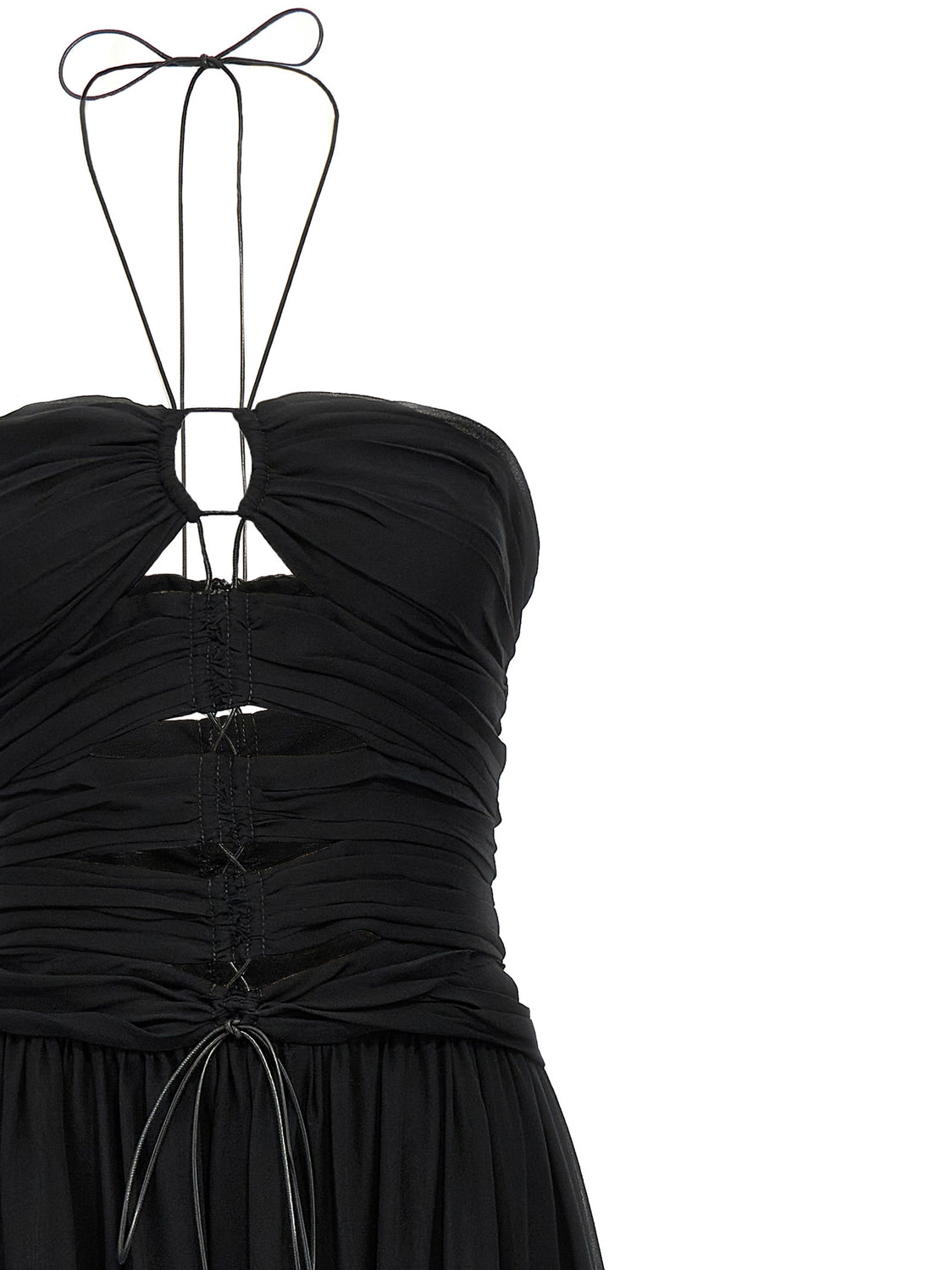 Black Silk Long Dress