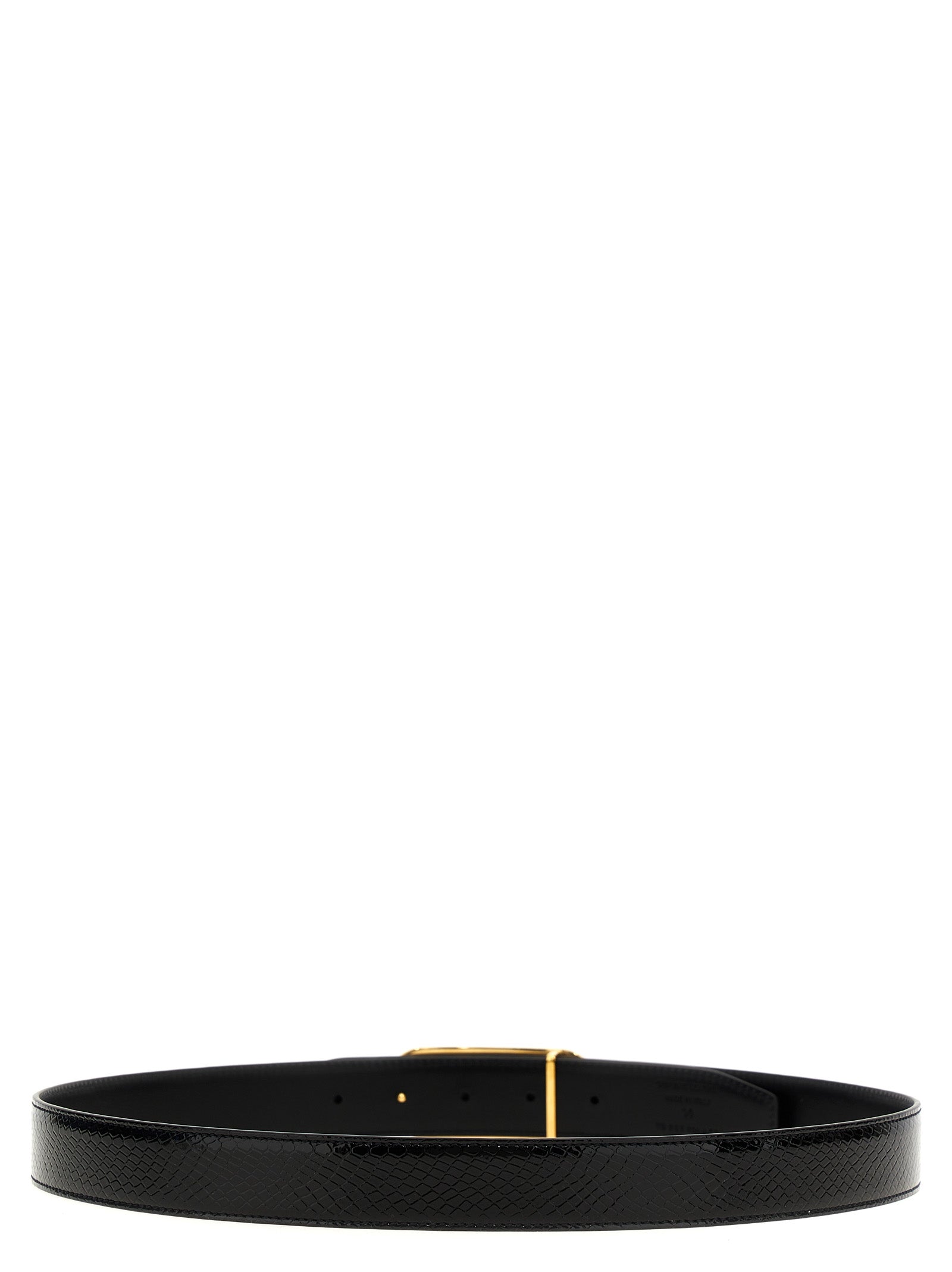 Black Leather Regular Belt