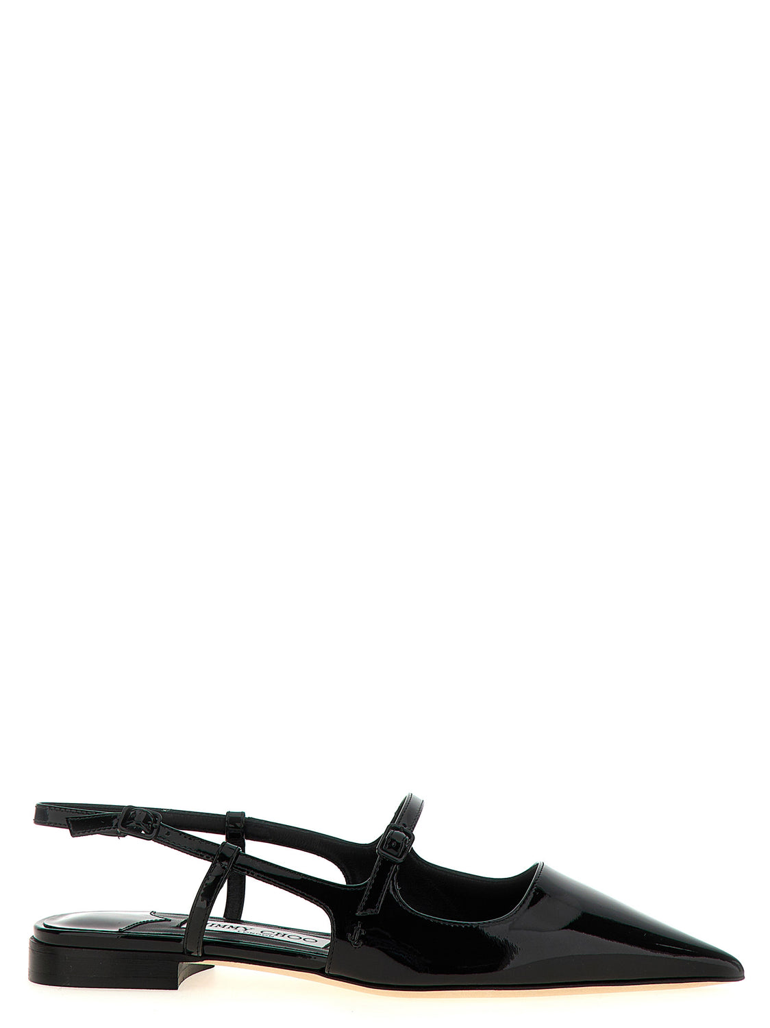 Black Calfskin Ballet Flats