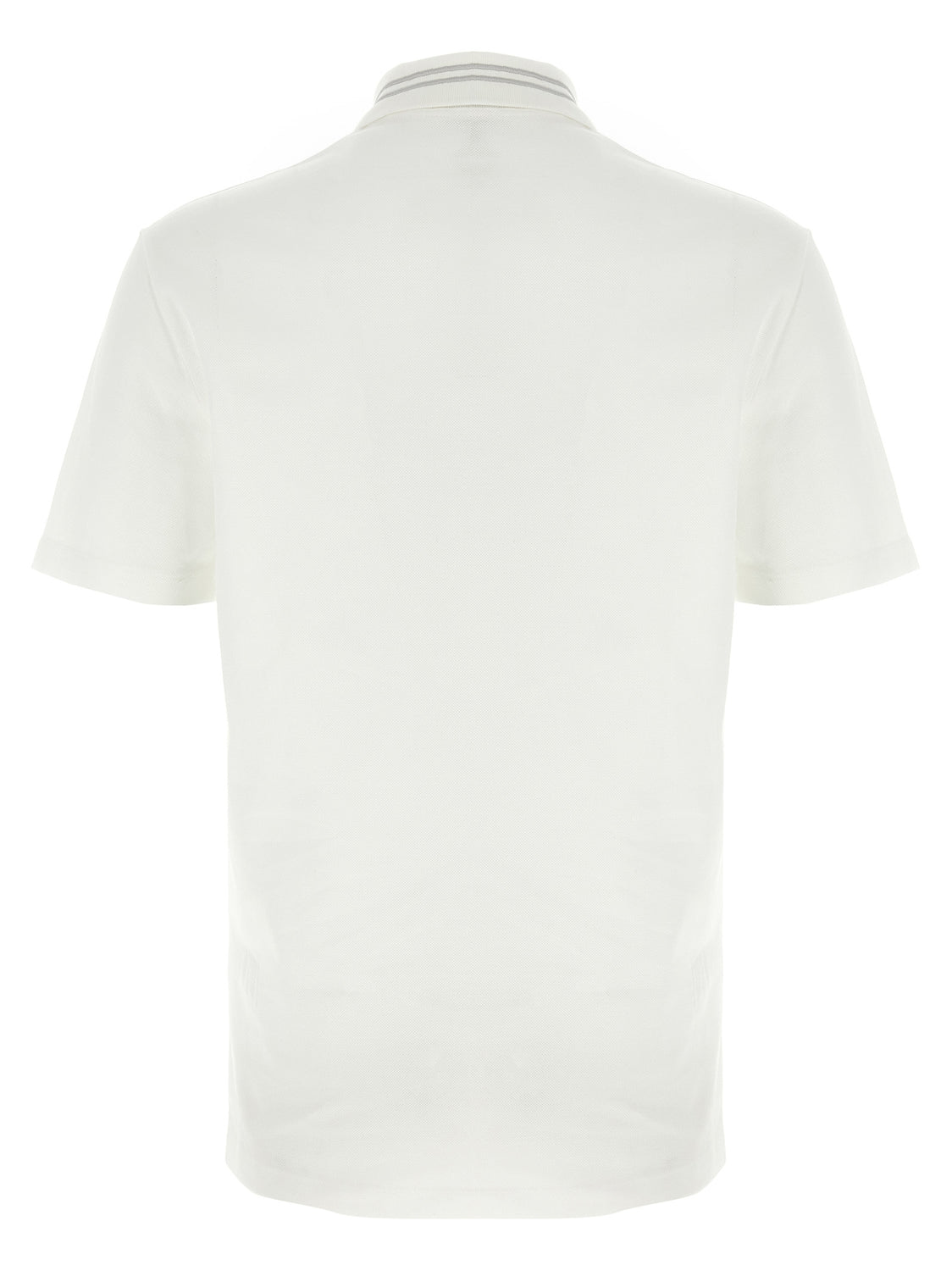 White Cotton Polo Shirt