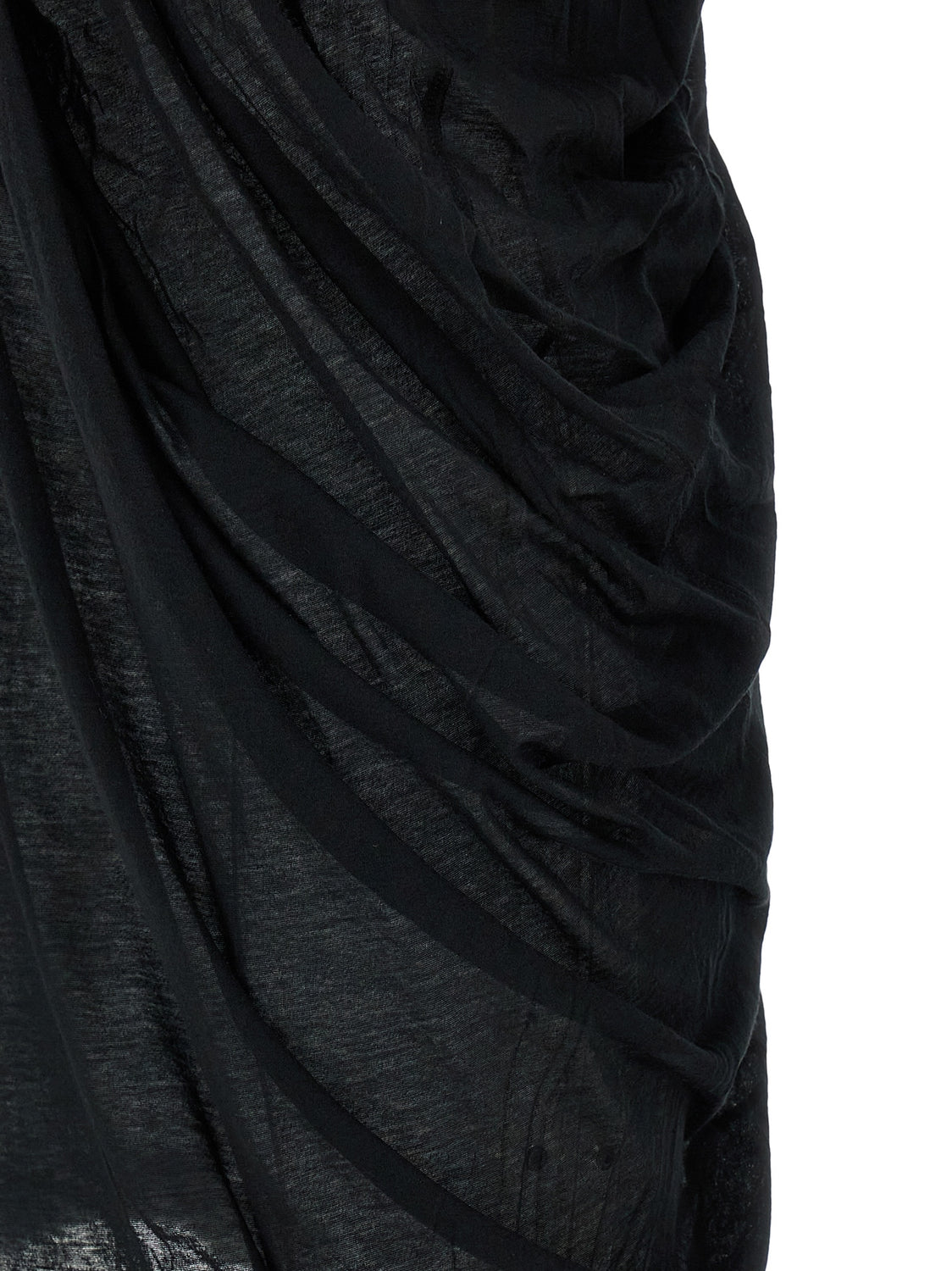 Black Cotton Casual Dress
