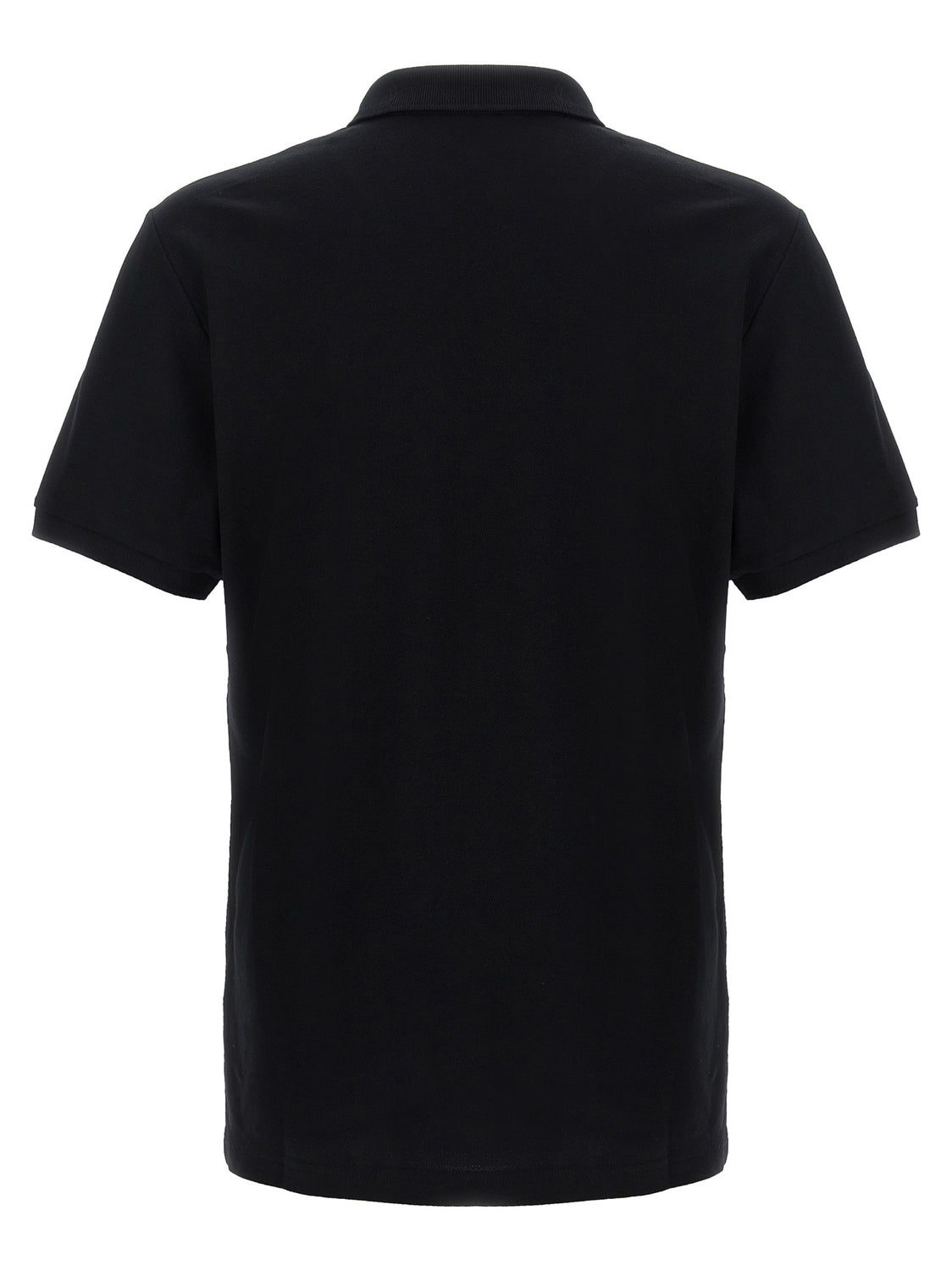 Black Cotton Polo Shirt