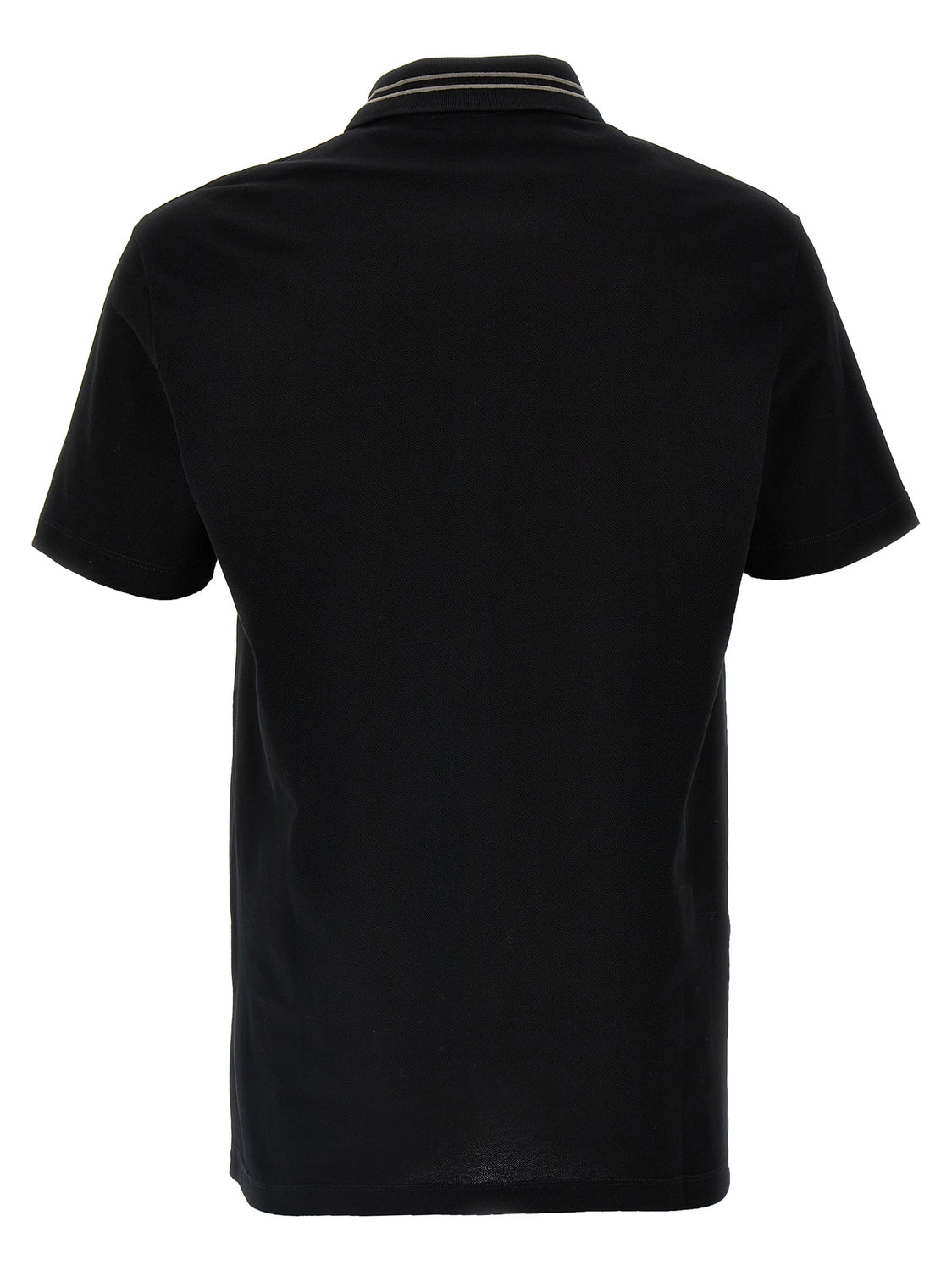 Black Cotton Polo Shirt