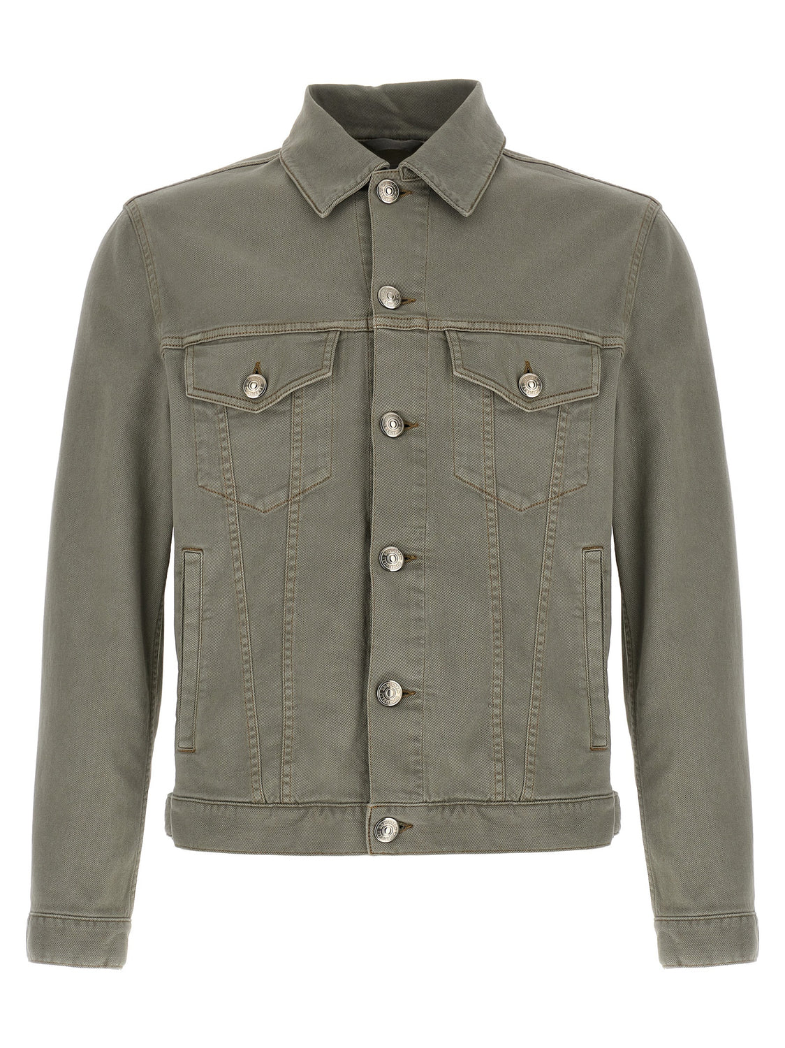Gray Cotton Denim Jacket
