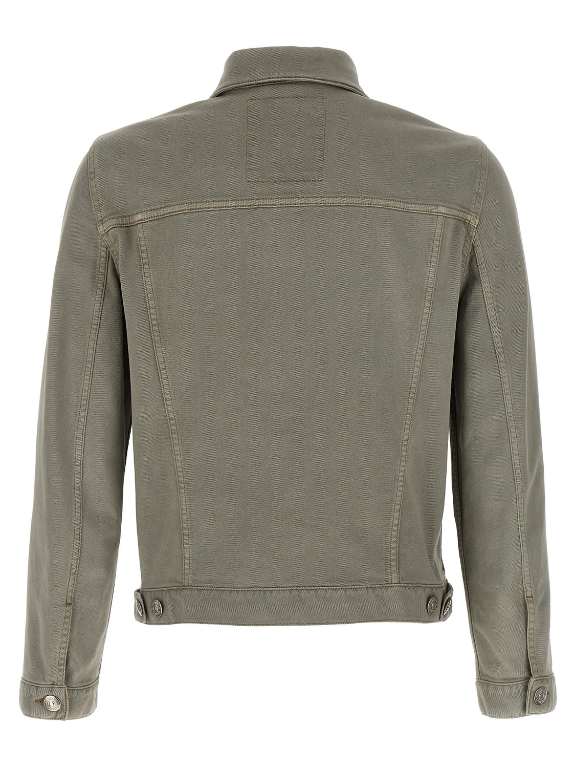Gray Cotton Denim Jacket