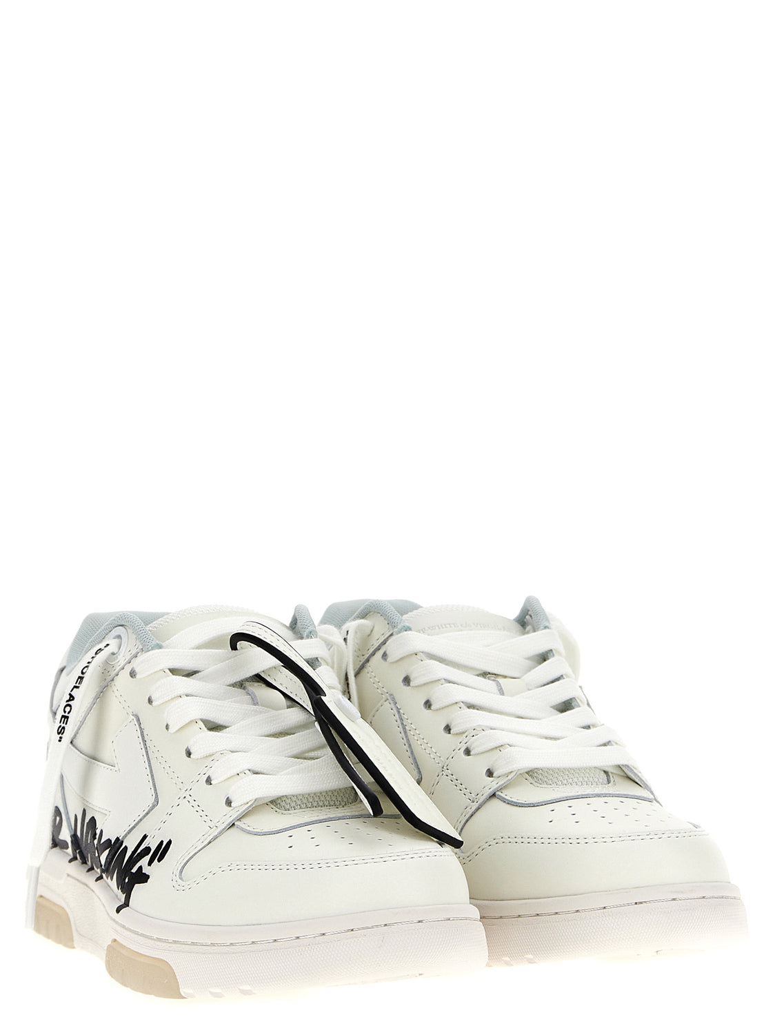 Bicolor Bovine Leather Low Top Sneakers