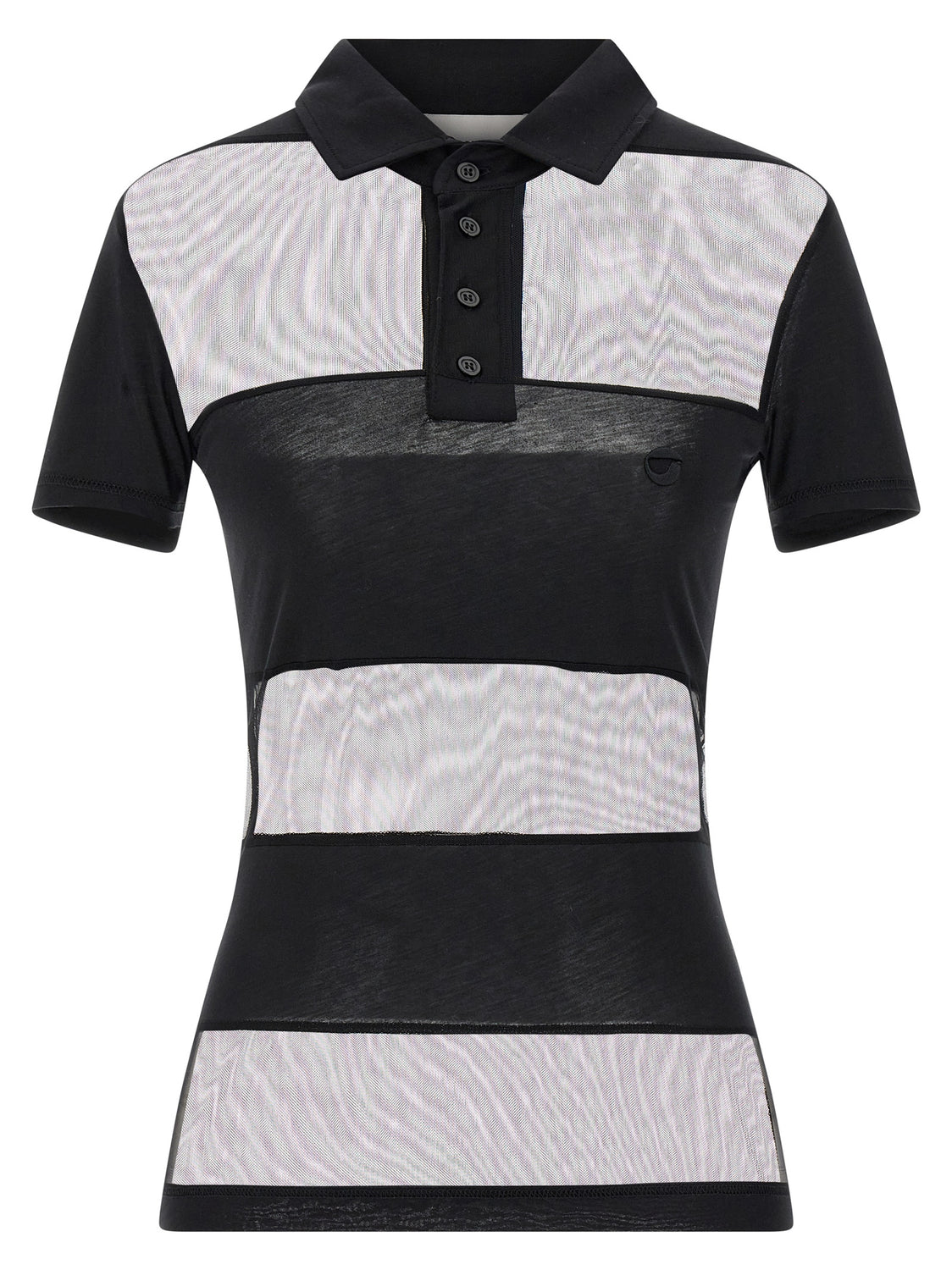 Black Cotton Polo Shirt