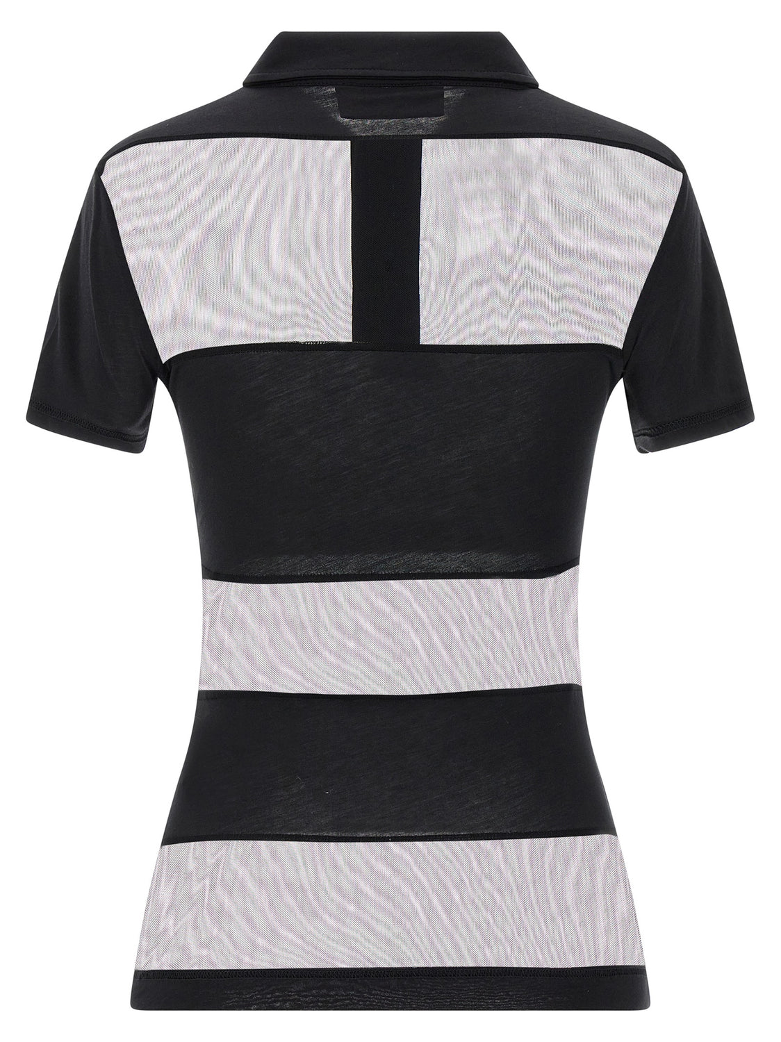 Black Cotton Polo Shirt