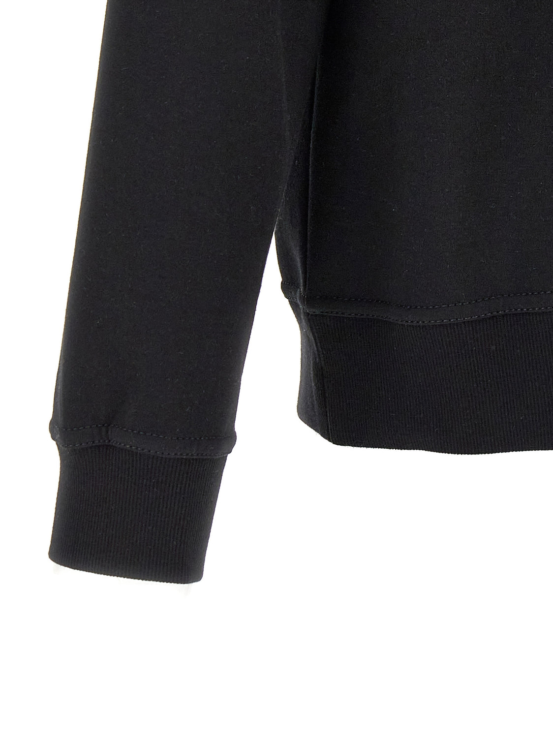 Black Cotton Sweatshirt