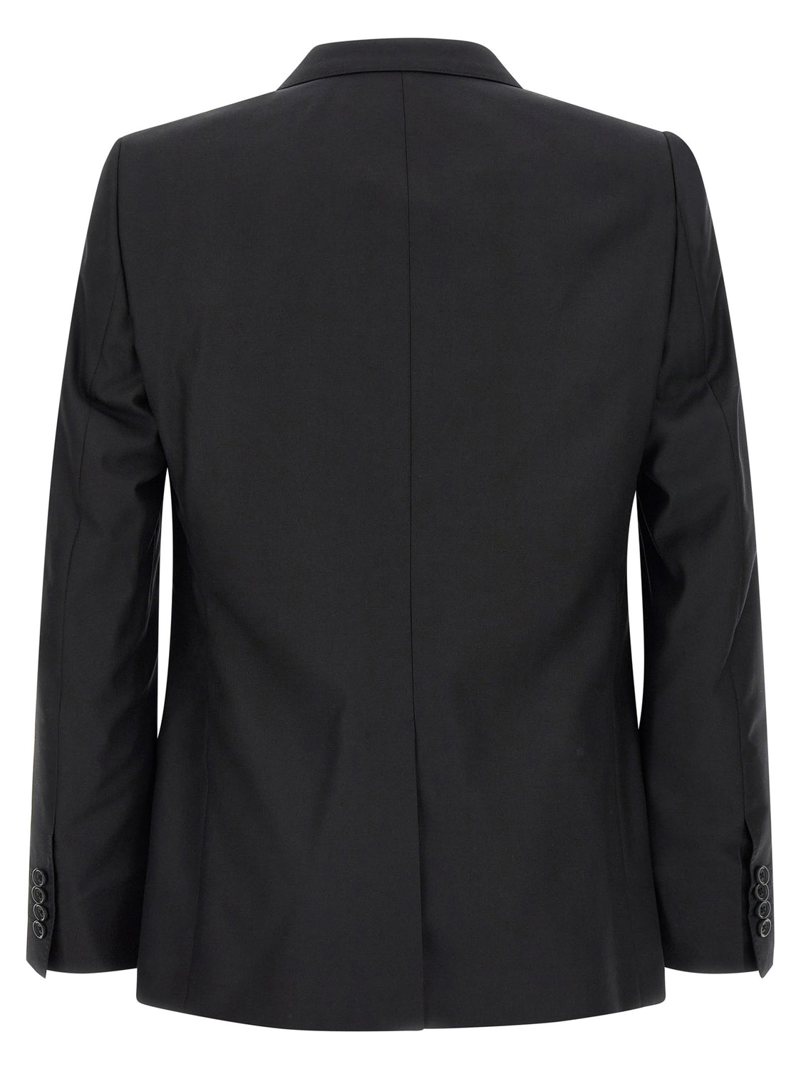 Black Virgin Wool Two-Piece Suit