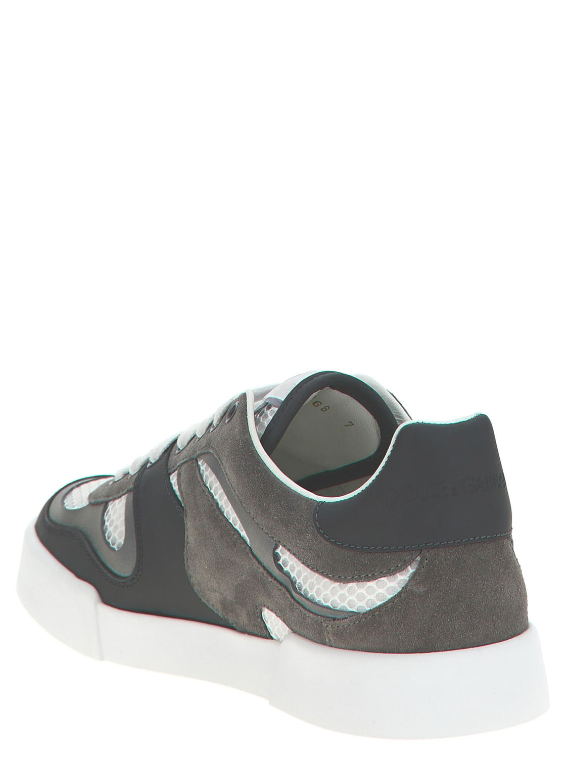 Gray Calfskin Athletic Sneakers