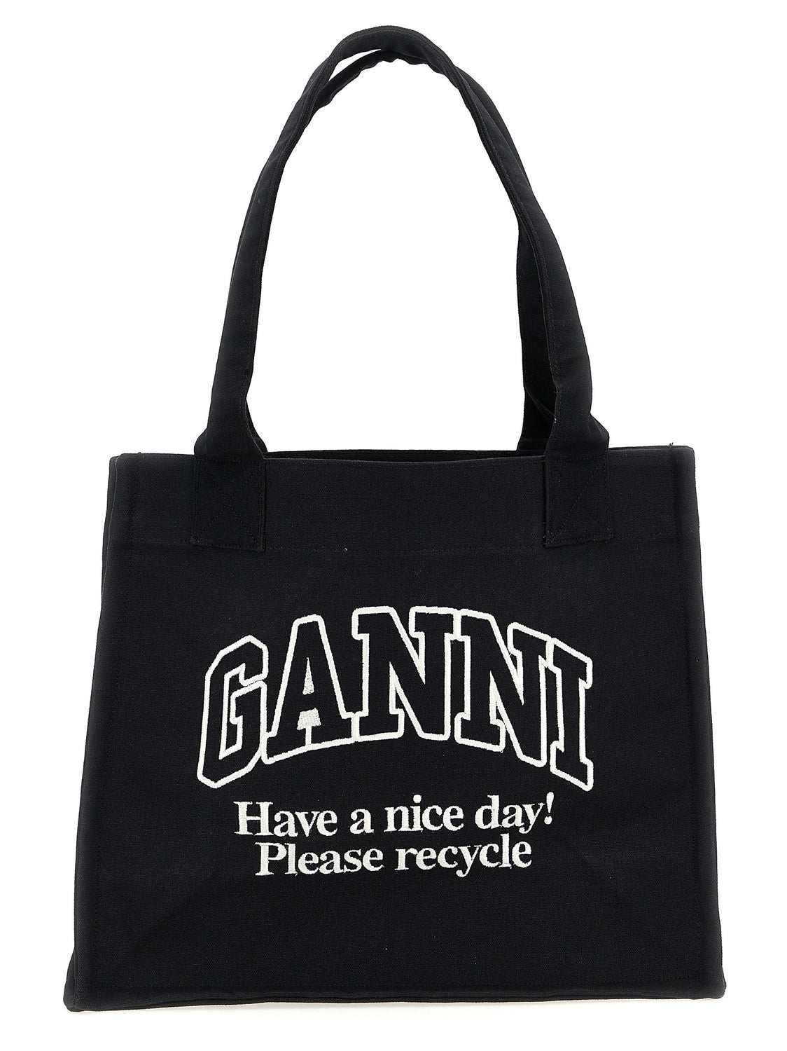 Bicolor Recycled Cotton Tote Bag