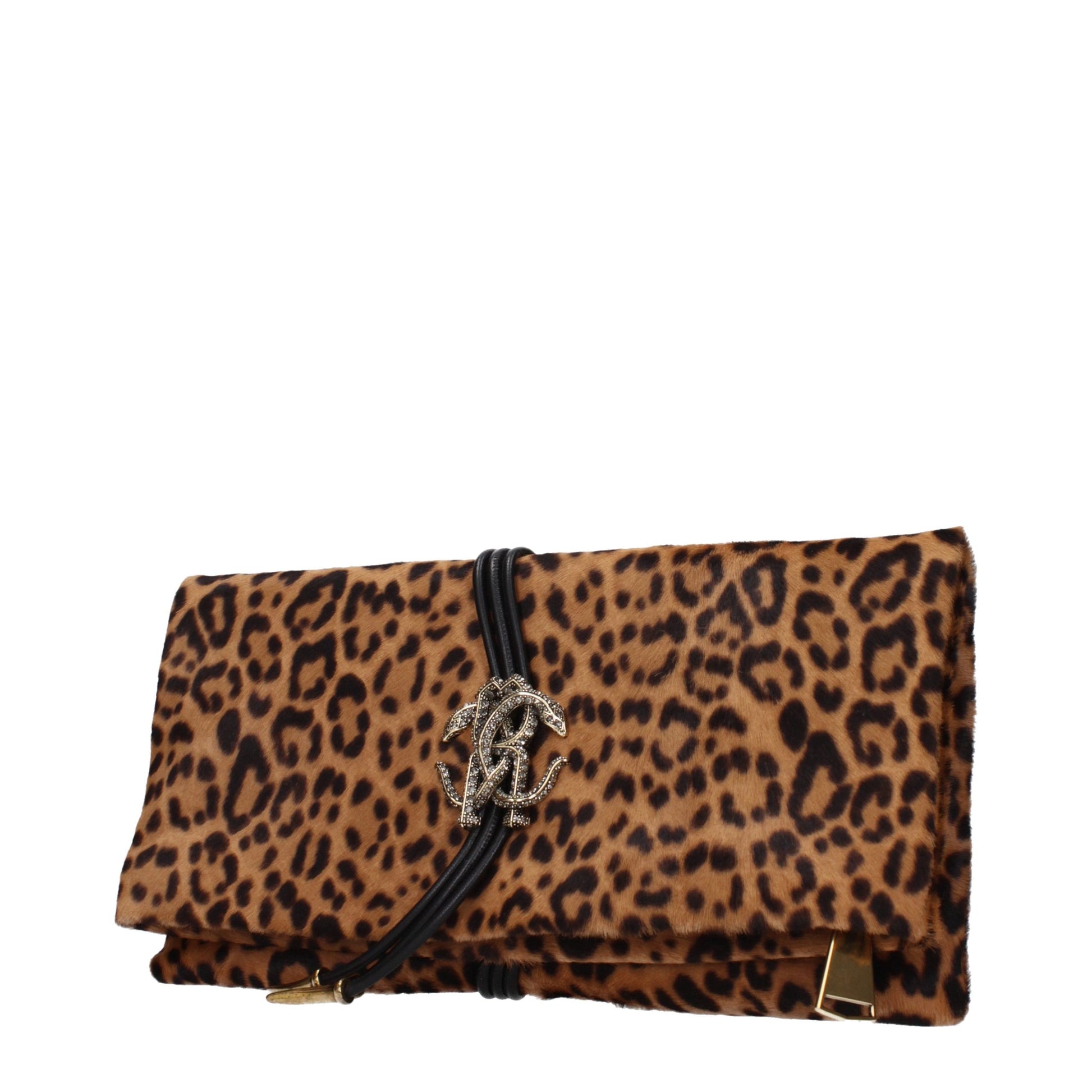 Brown Horsehair Clutch Bag