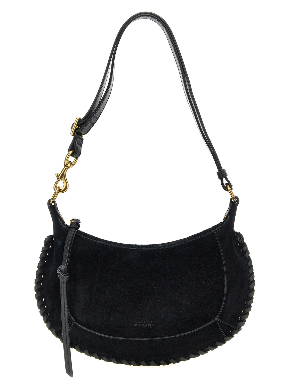Black Calfskin Shoulder Bag