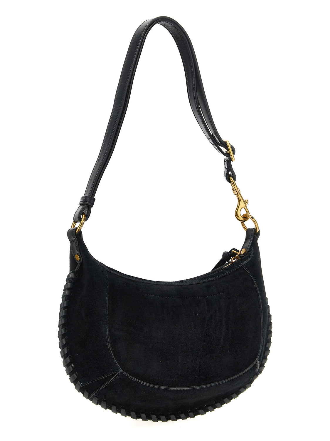 Black Calfskin Shoulder Bag