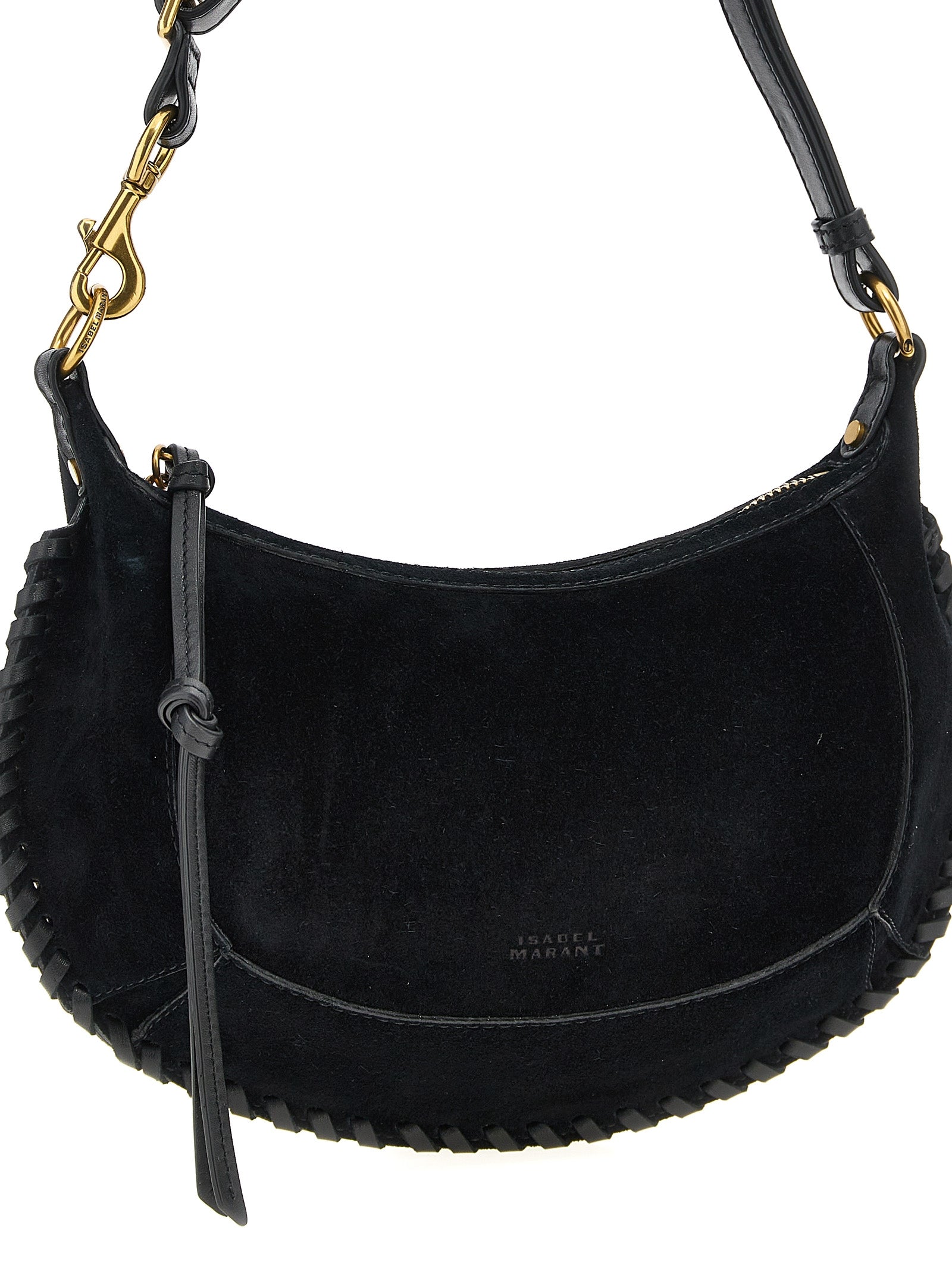 Black Calfskin Shoulder Bag