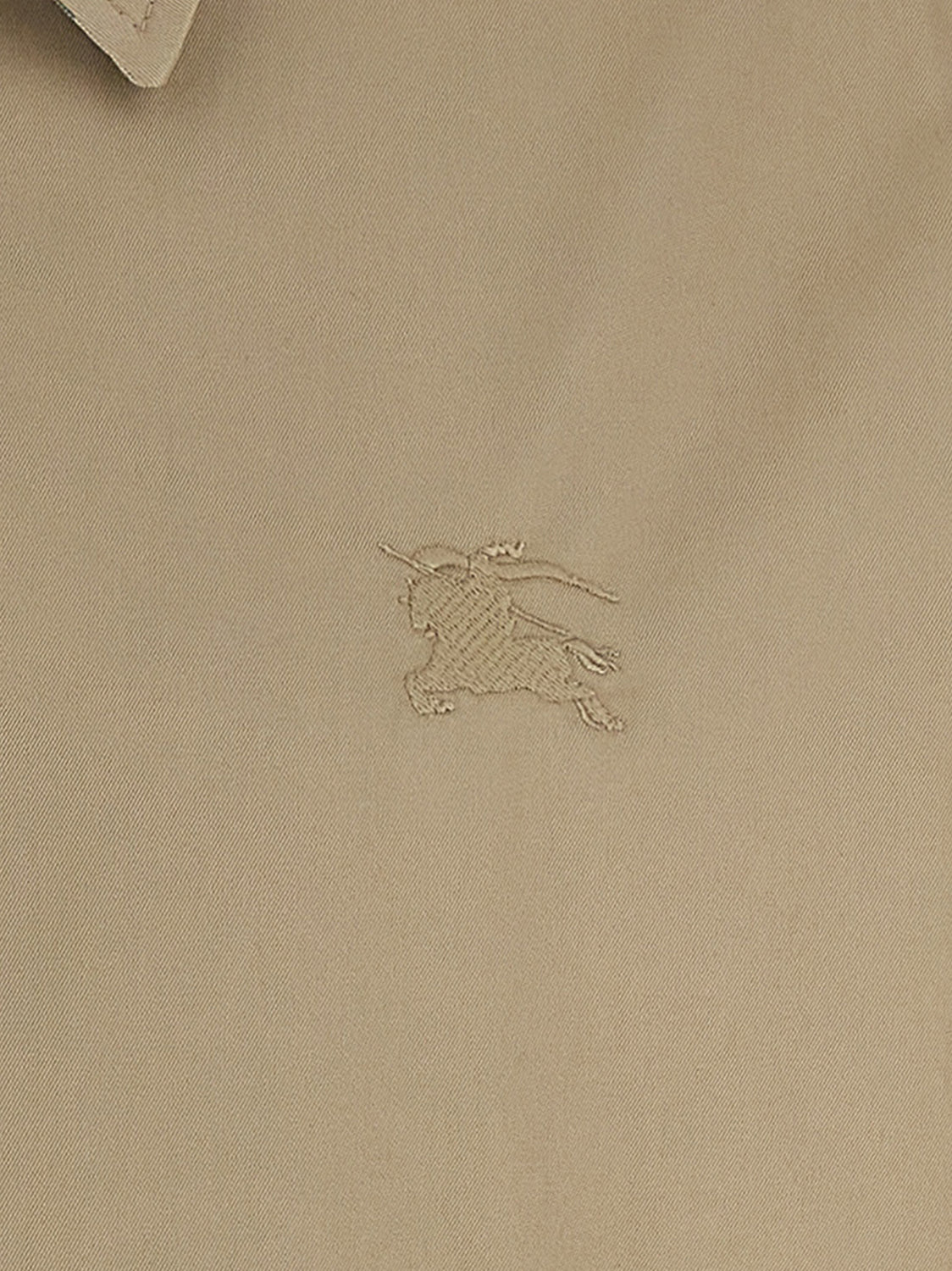 Beige Cotton Full-Length Jacket