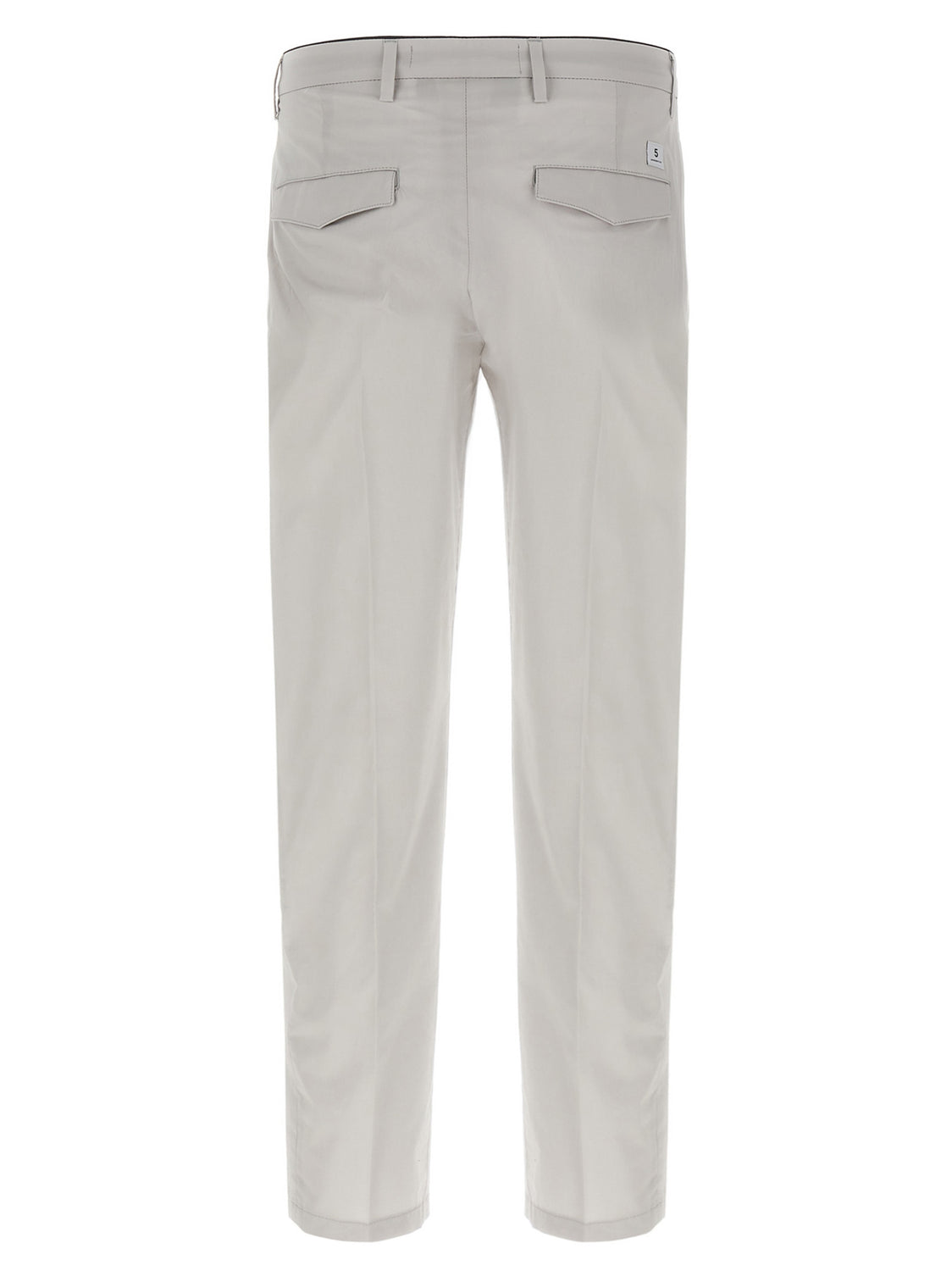 Gray Cotton Cropped Pants