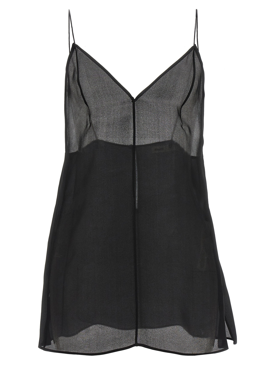 Black Silk Tank Tops