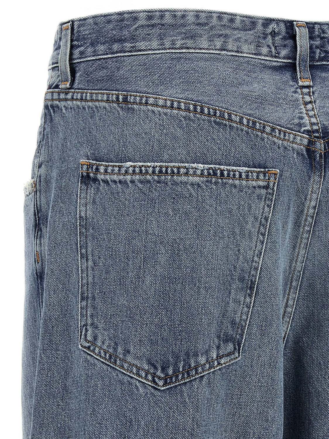 Blue Cotton Relaxed Fit Jeans