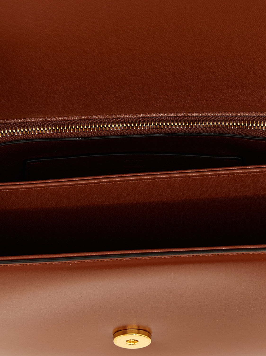 Brown Calfskin Shoulder Bag