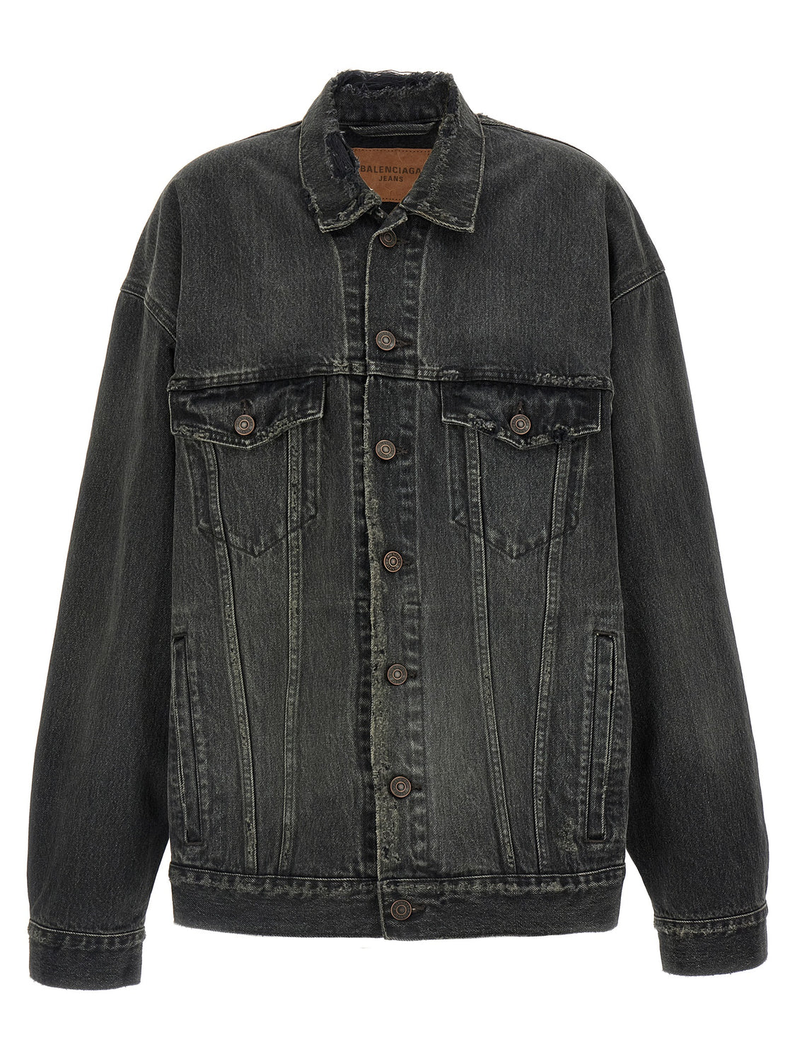 Gray Cotton Denim Jacket