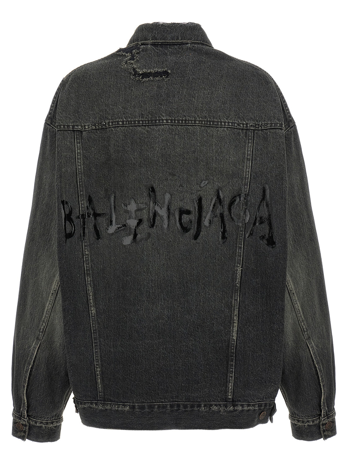 Gray Cotton Denim Jacket