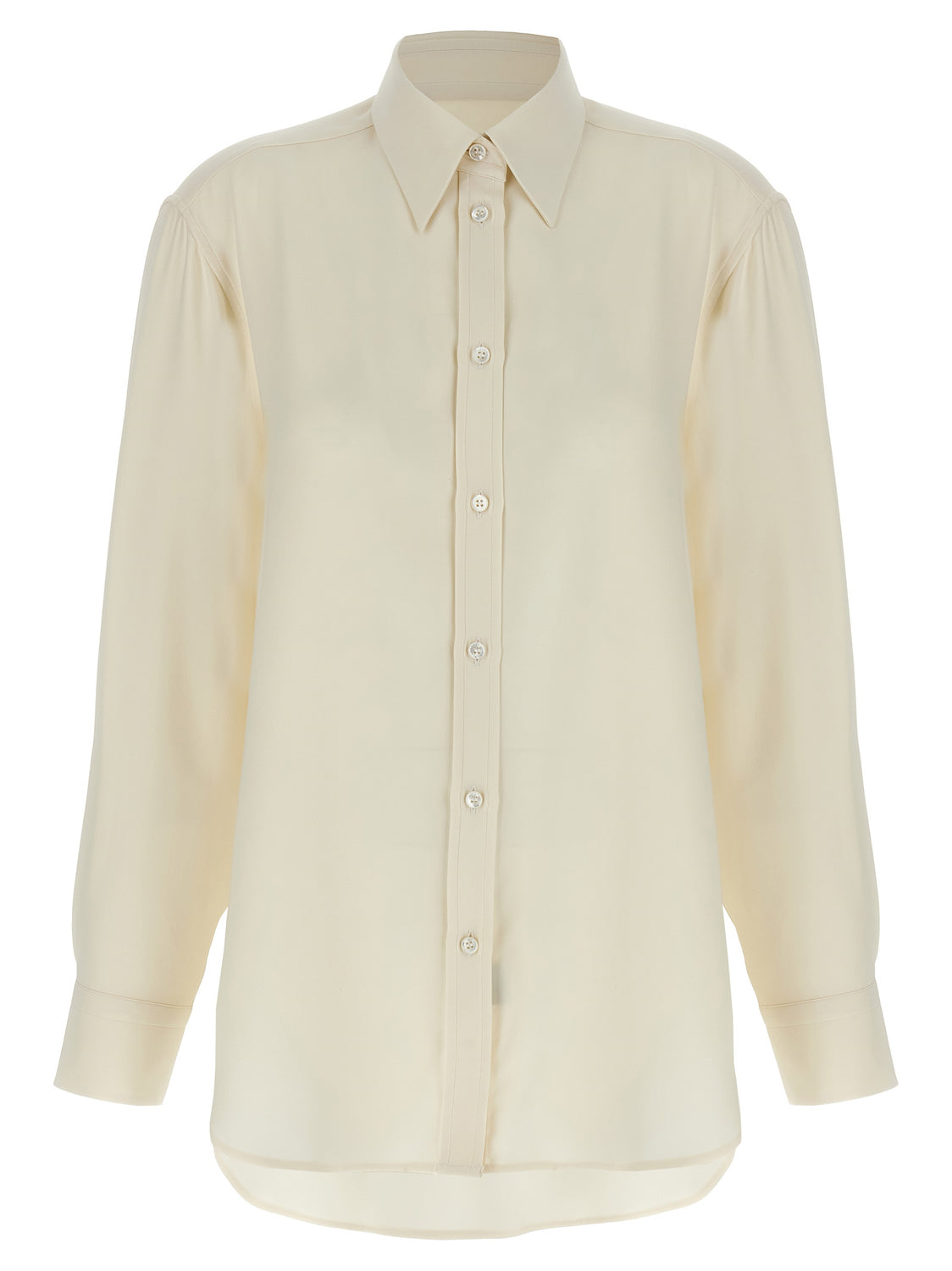 White Silk Blouse