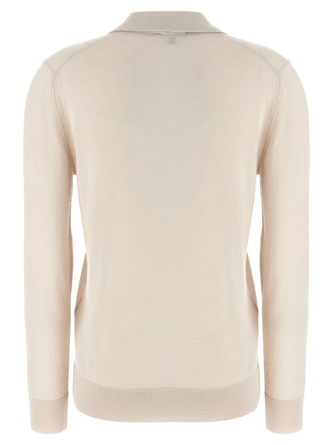 Beige Cashmere Polo Shirt