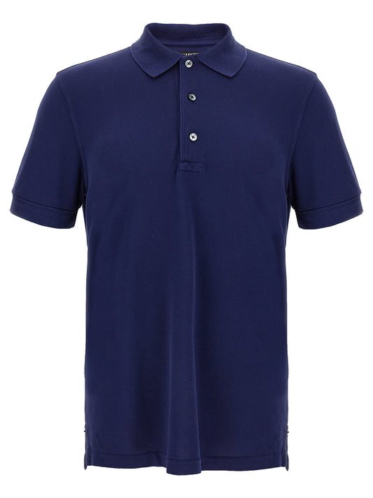 Blue Lyocell Polo Shirt