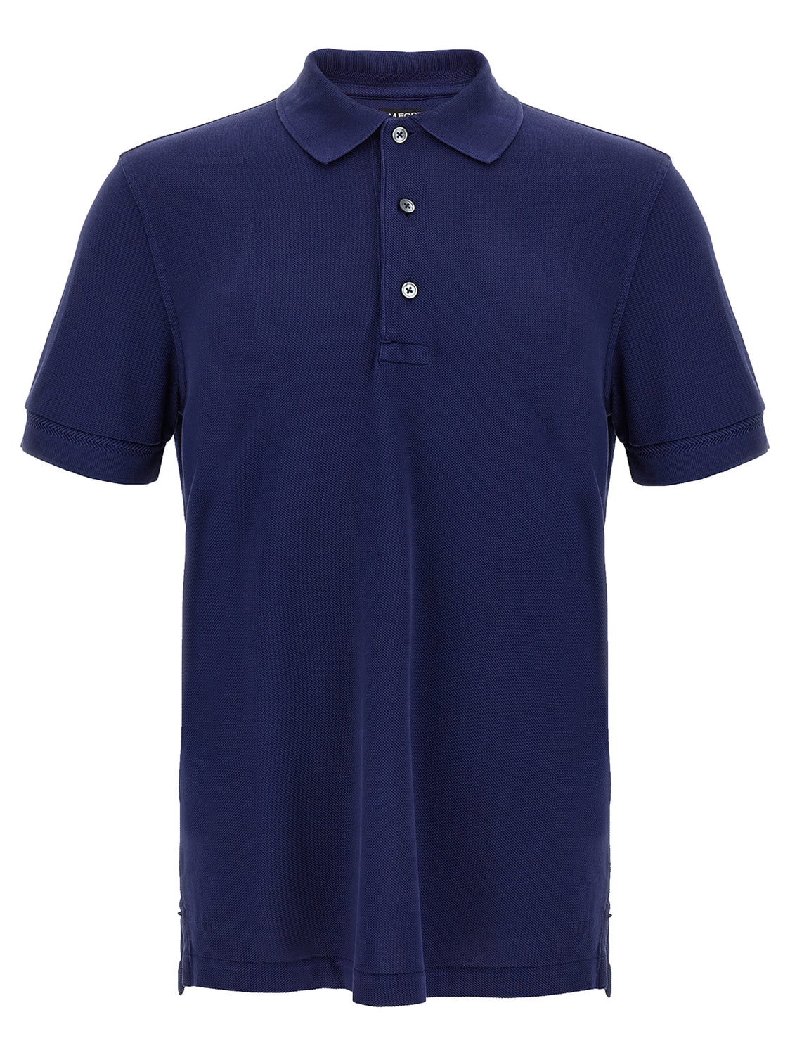 Blue Lyocell Polo Shirt
