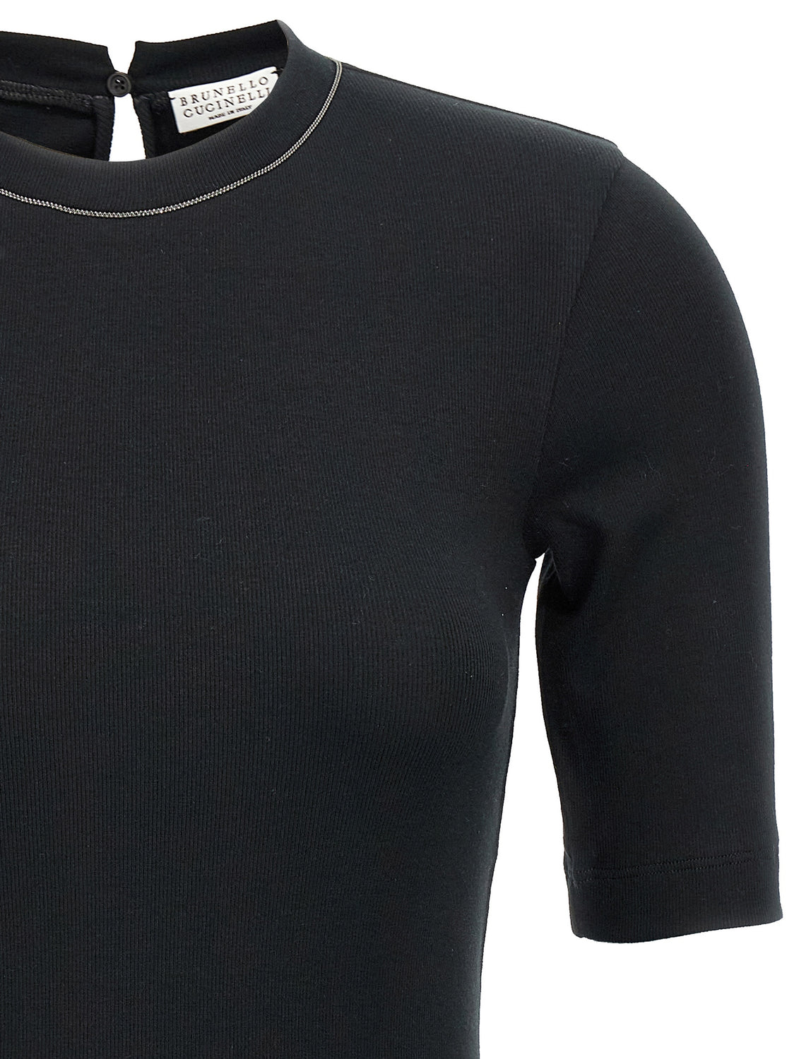 Black Cotton T-Shirt