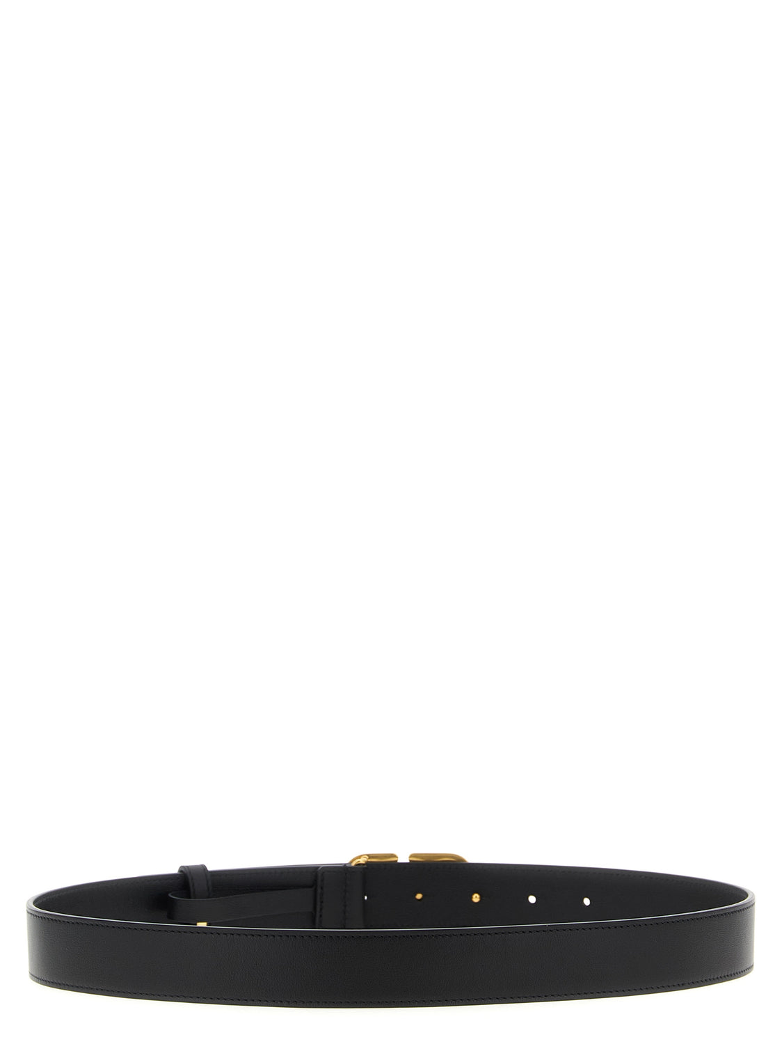 Black Calfskin Regular Belt