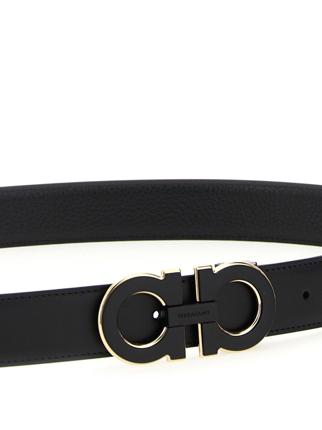 Black Calfskin Regular Belt